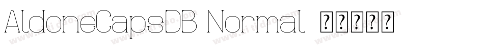 AldoneCapsDB Normal字体转换
